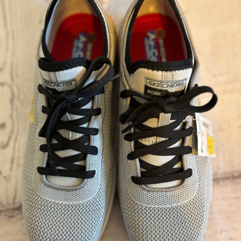 Skechers Slip On Gray NWT Work Composite Toe Casual Active Women's Shoes 10M - Picture 7 of 12